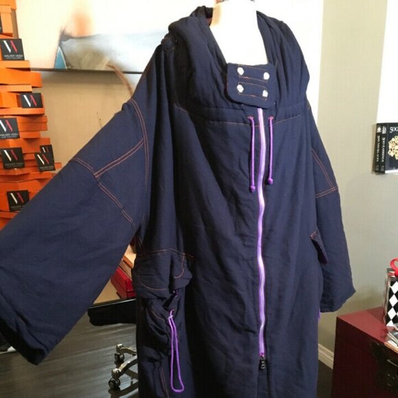 The People of the Labyrinths Blue Cotton Jacket - Picture 9 of 12